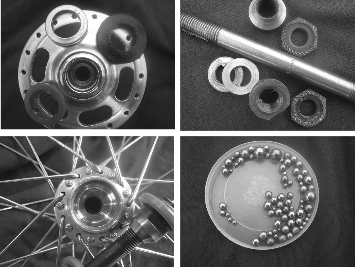 Moyeux Campagnolo Grands Flasques 36 Trous - Occasion En Bon état