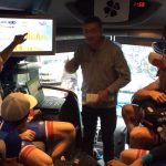 Openrunner dans les mains des coureurs cyclistes pro de la FDJ