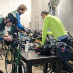 Un vélo avec une fourche sans déport … ça roule, ça roule … Jean-Lin Spriet et son vélo Pechtregon