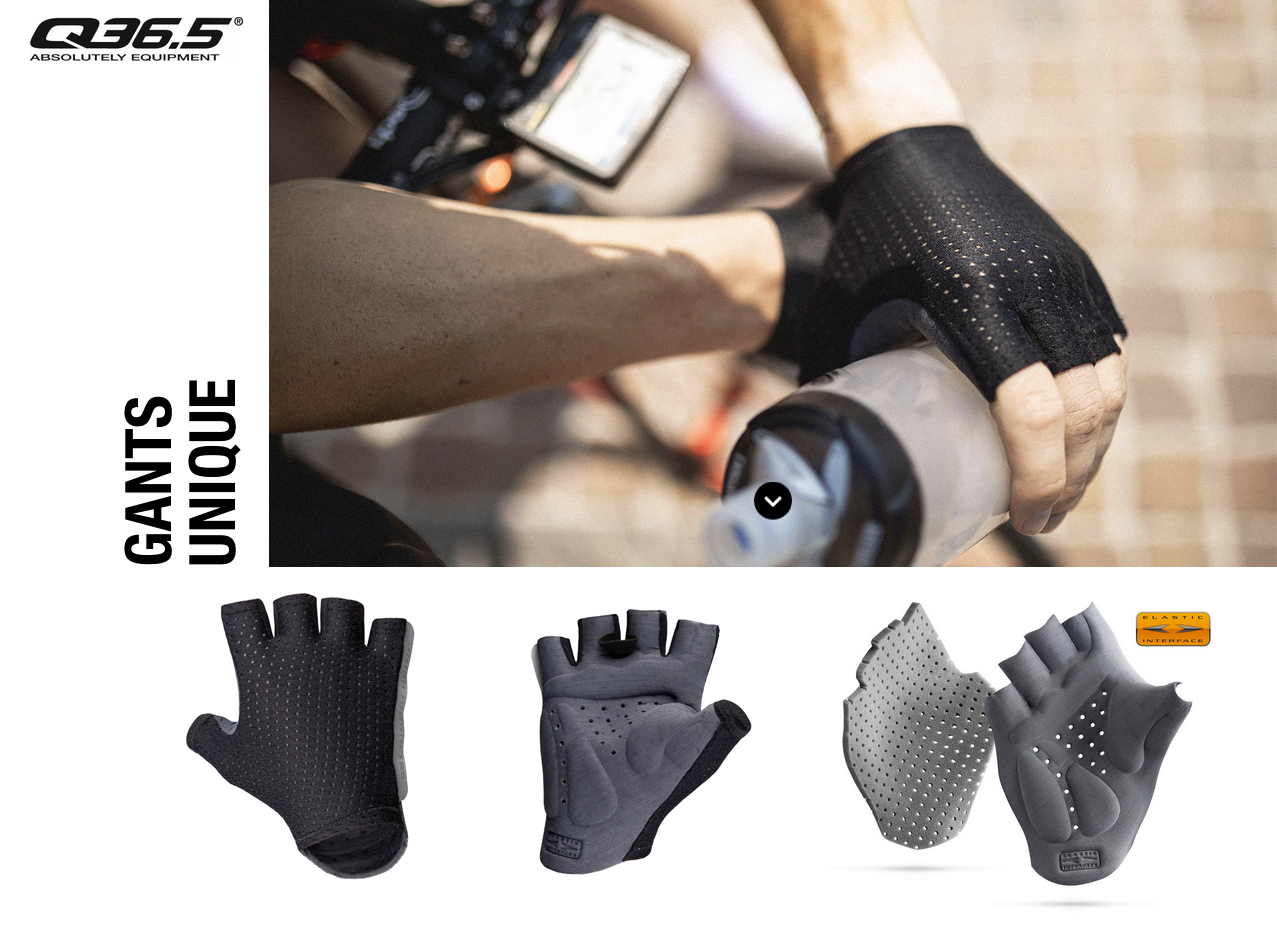 Q36.5 Unique cycling gloves apparel Elastic Interface Palm 3D