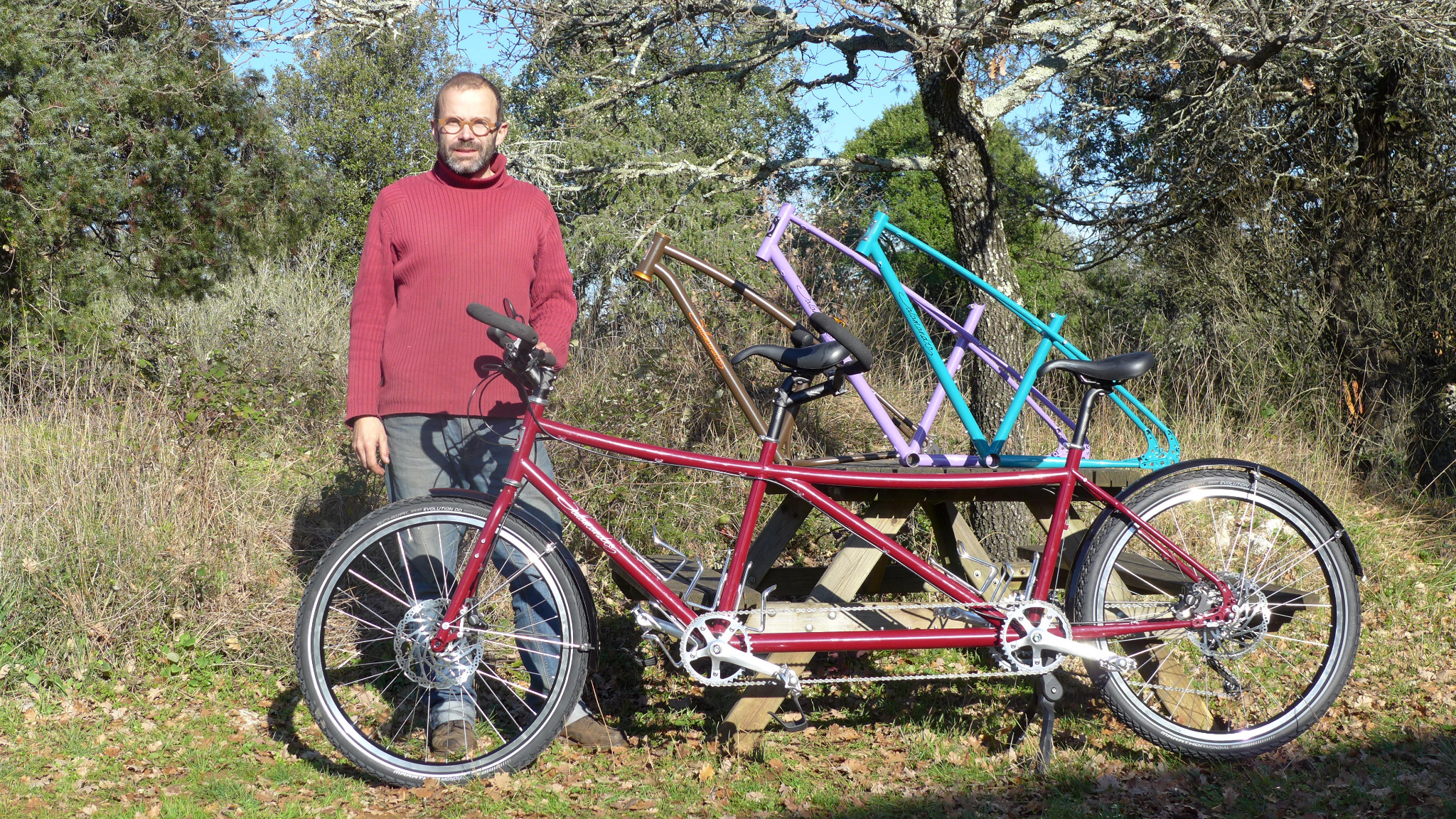 Yann Thomas Salamandre cycles Ardèche Fatbike cadreur