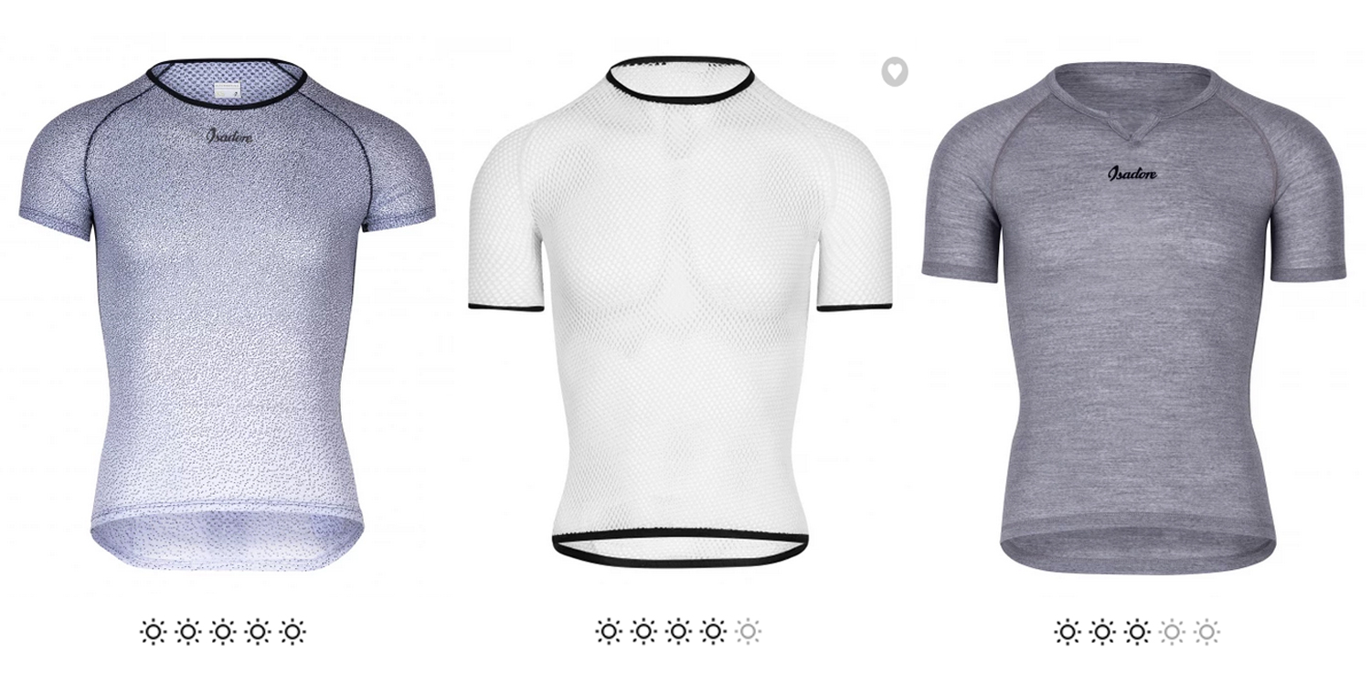 Isadore Apparel baselayers base layers sous-couches cycling