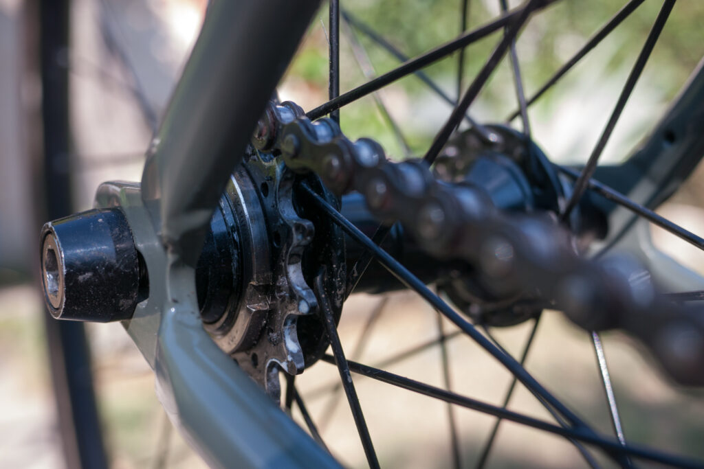 Wax cycling chain lube cog film