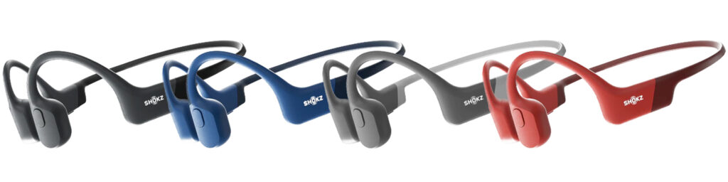 Cycling Shokz Audio Bone Conduction Open-ear Headphones wireless color range
