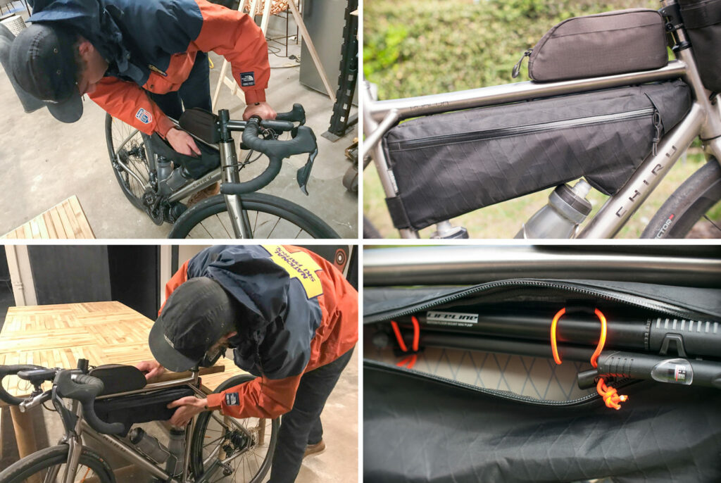 Chiru Kunlun Titanium fork endurance allroad enduroad bike Bumpak custom framebag bikepaking