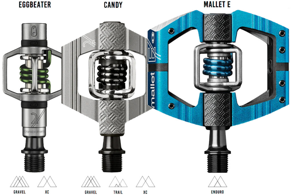 Crankbrothers Mallet TE Candy Eggbeater pedals range