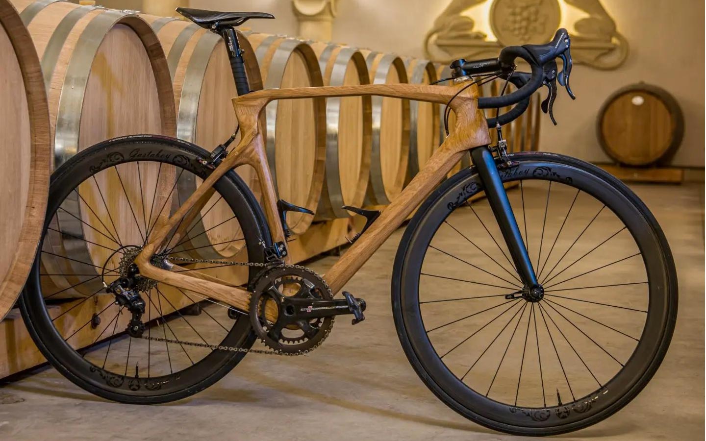Cadre de vélo en bois