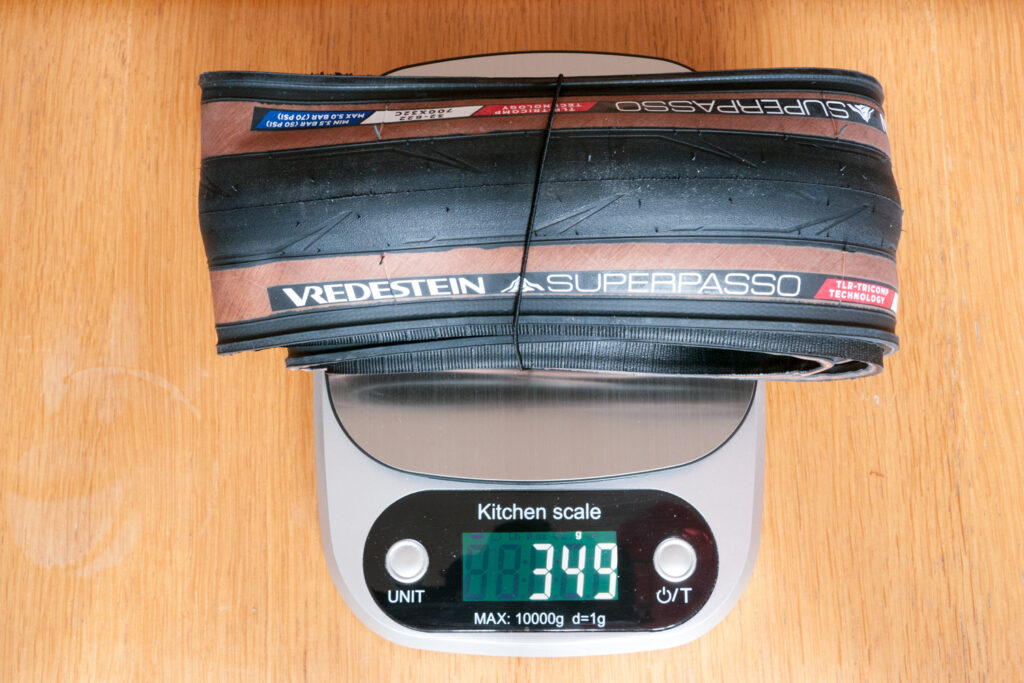Vredestein Superpasso endurance road cycling tyre tire weight