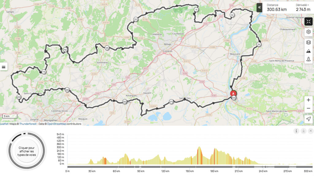 Cyclistes arlésiens longue distance Strava club 300km Arles