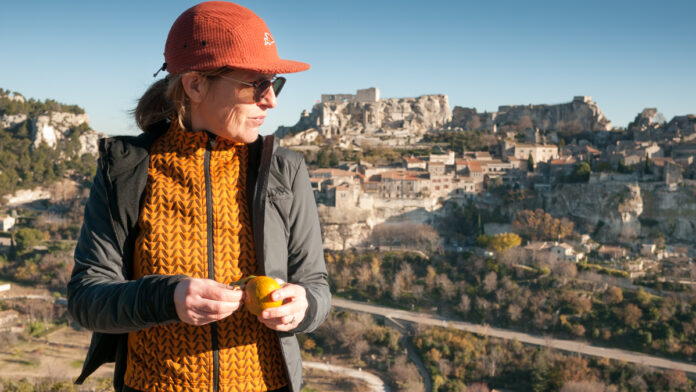 Café du Cylciste Baux de Provence cycling apparel Audax Alpilles Zélie Irma Regina