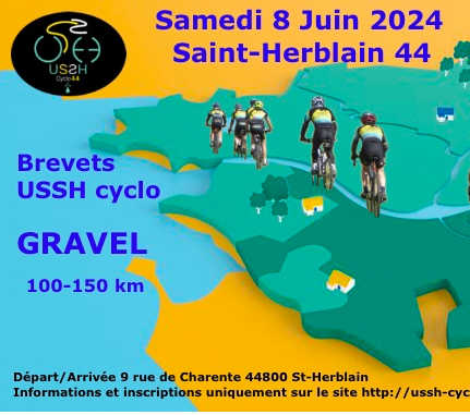 Brevets gravel 100 et 150 km Saint-Herblain 44