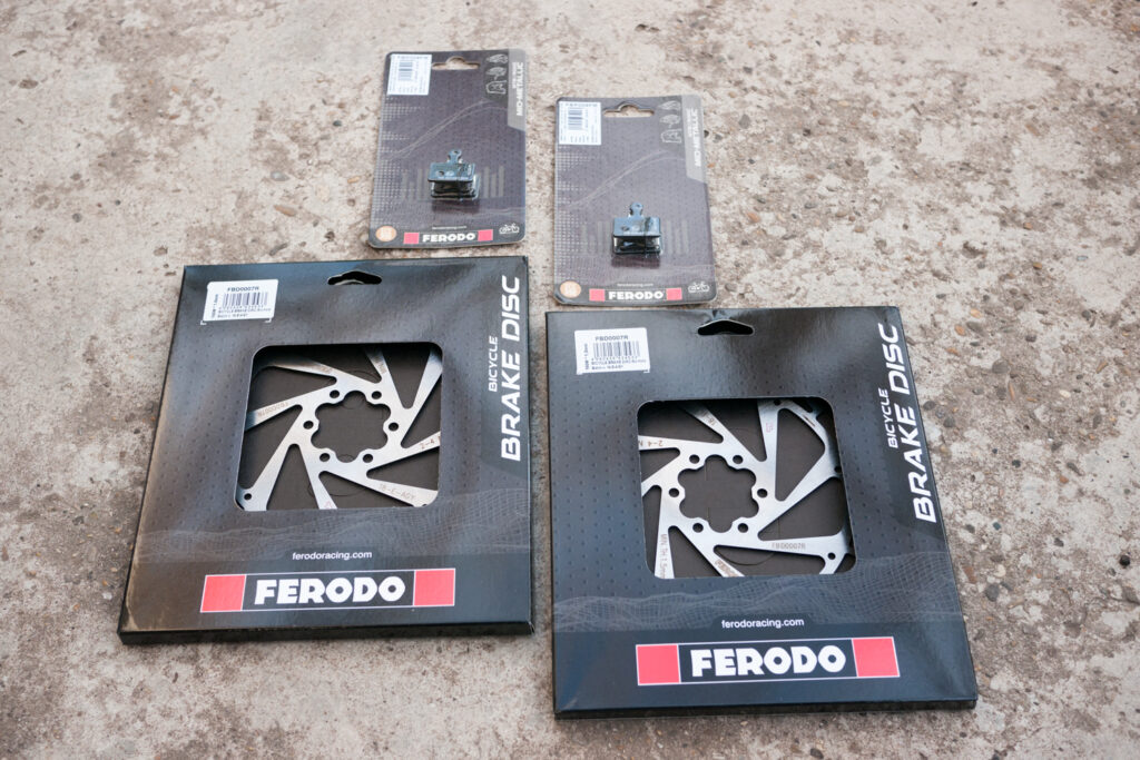 Ferodo bicycle discs and pads boxed