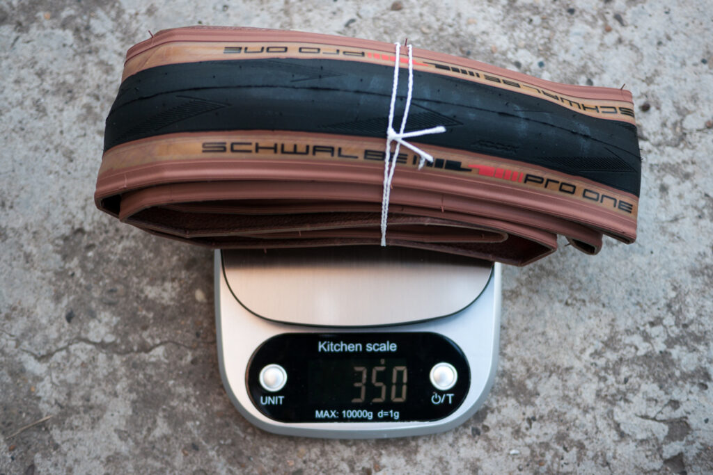 Schwalbe Pro One TLE 700 X 32 tubeless road endurance tyre tire weight