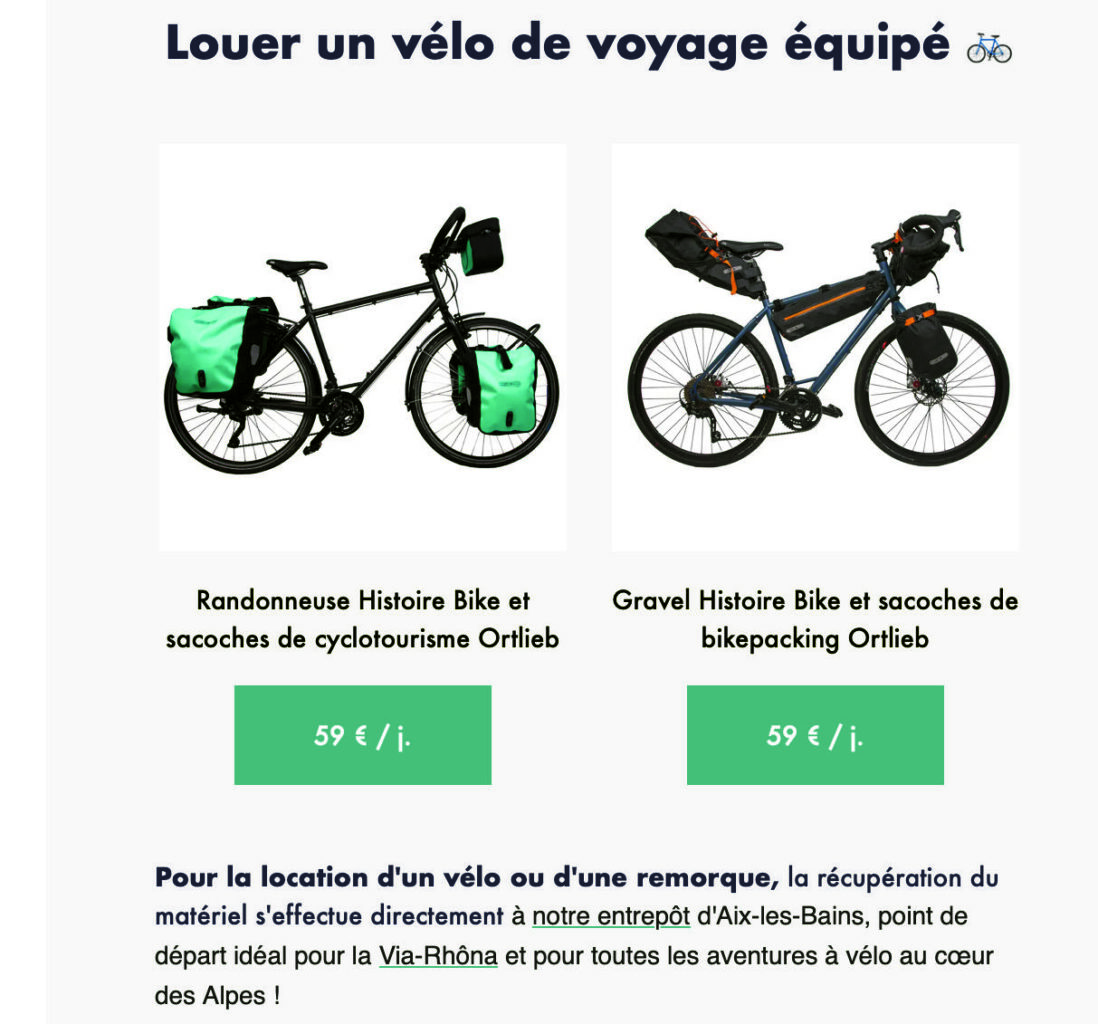 Location vélo