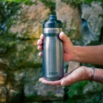 Camelbak Podium Ti : bidon culte Camelbak Podium Ti Titanium bike water bottle