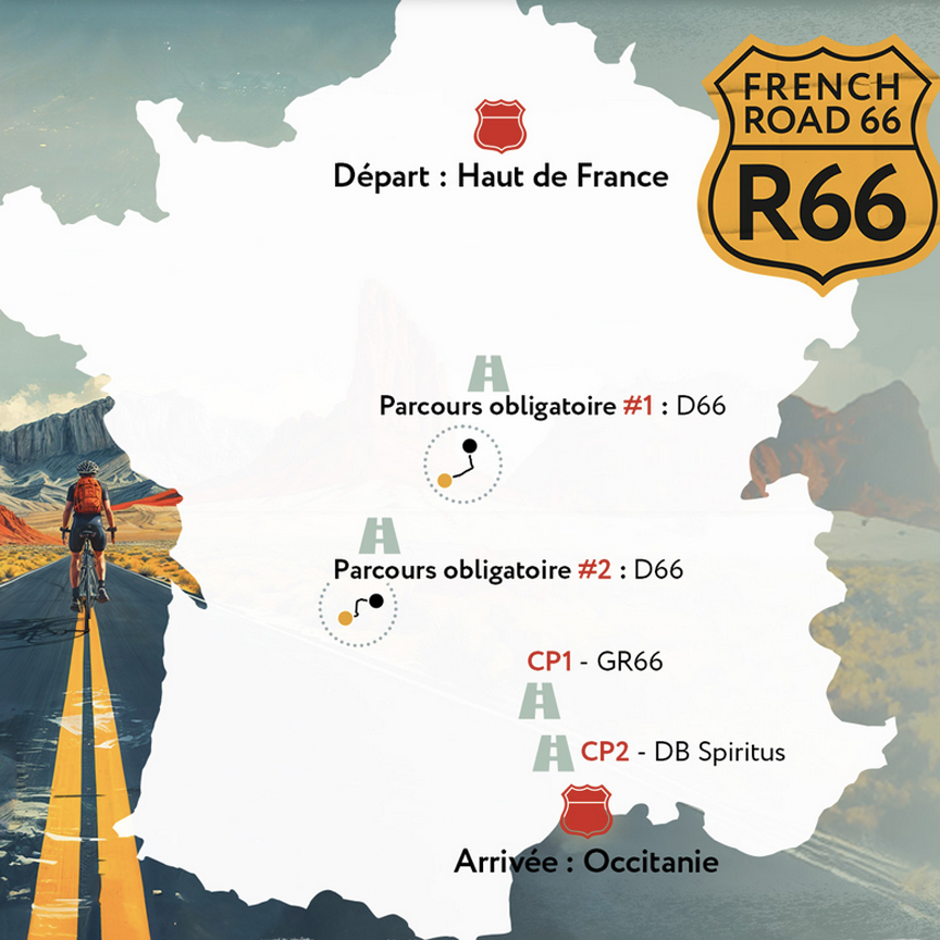 French Route 66 self supported road cycling adventure