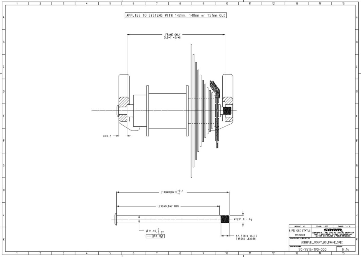 UDH Axle