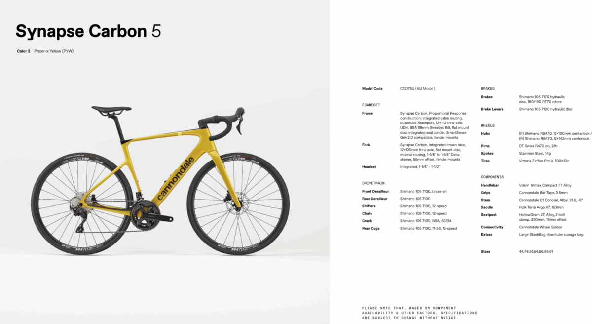Cannondale Synapse 2025 Carbon 5