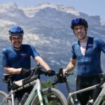 En mode gravel à Annecy autour de la Tournette La montagne Tournette à Annecy