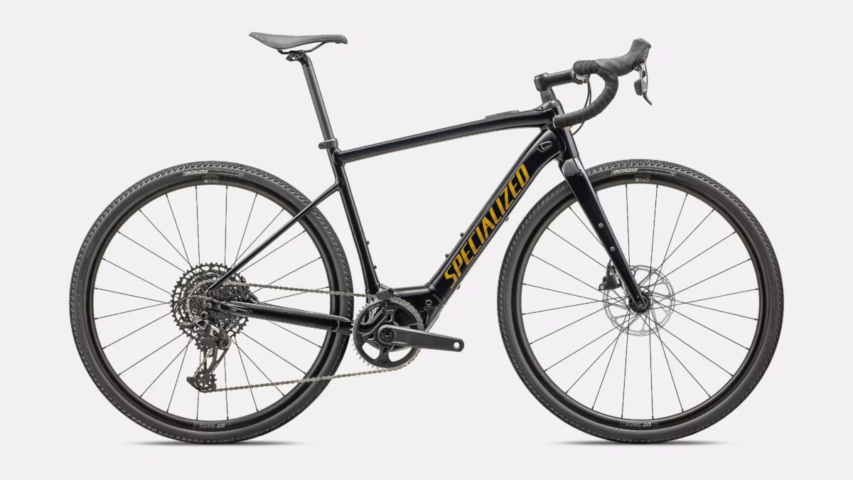 Specialized Turbo Creo 2 Comp E5 coloris Gloss Metallic Dark Navy/Harvest Gold Metallic