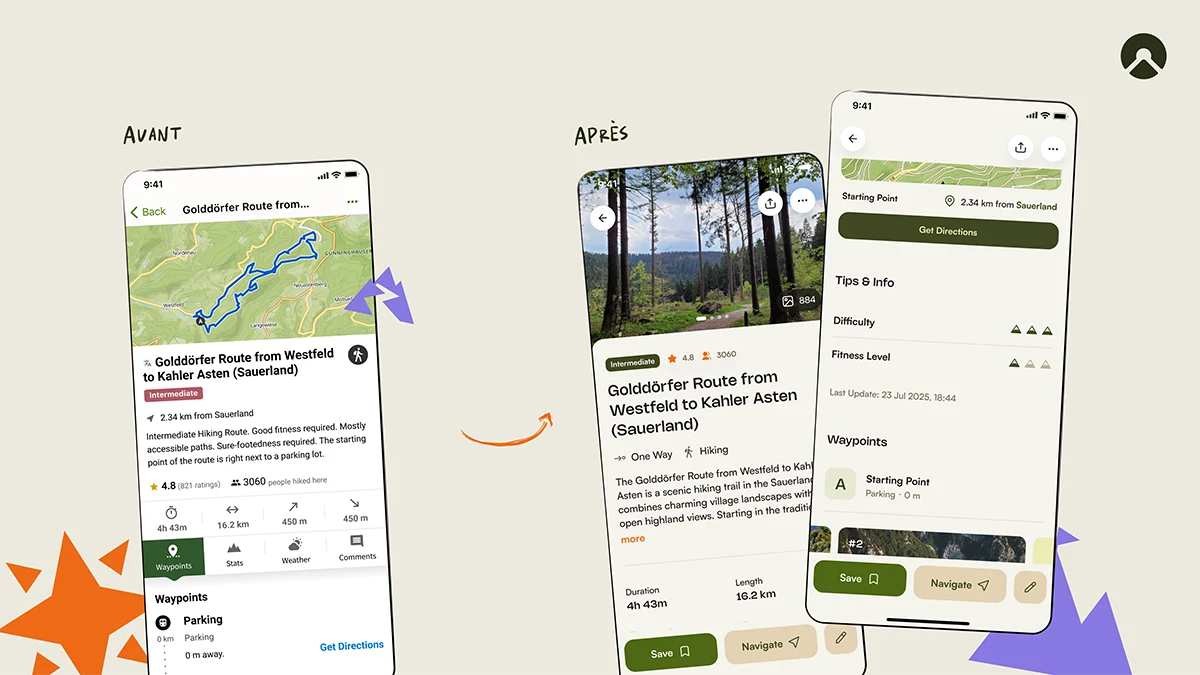 nouvelle interface komoot