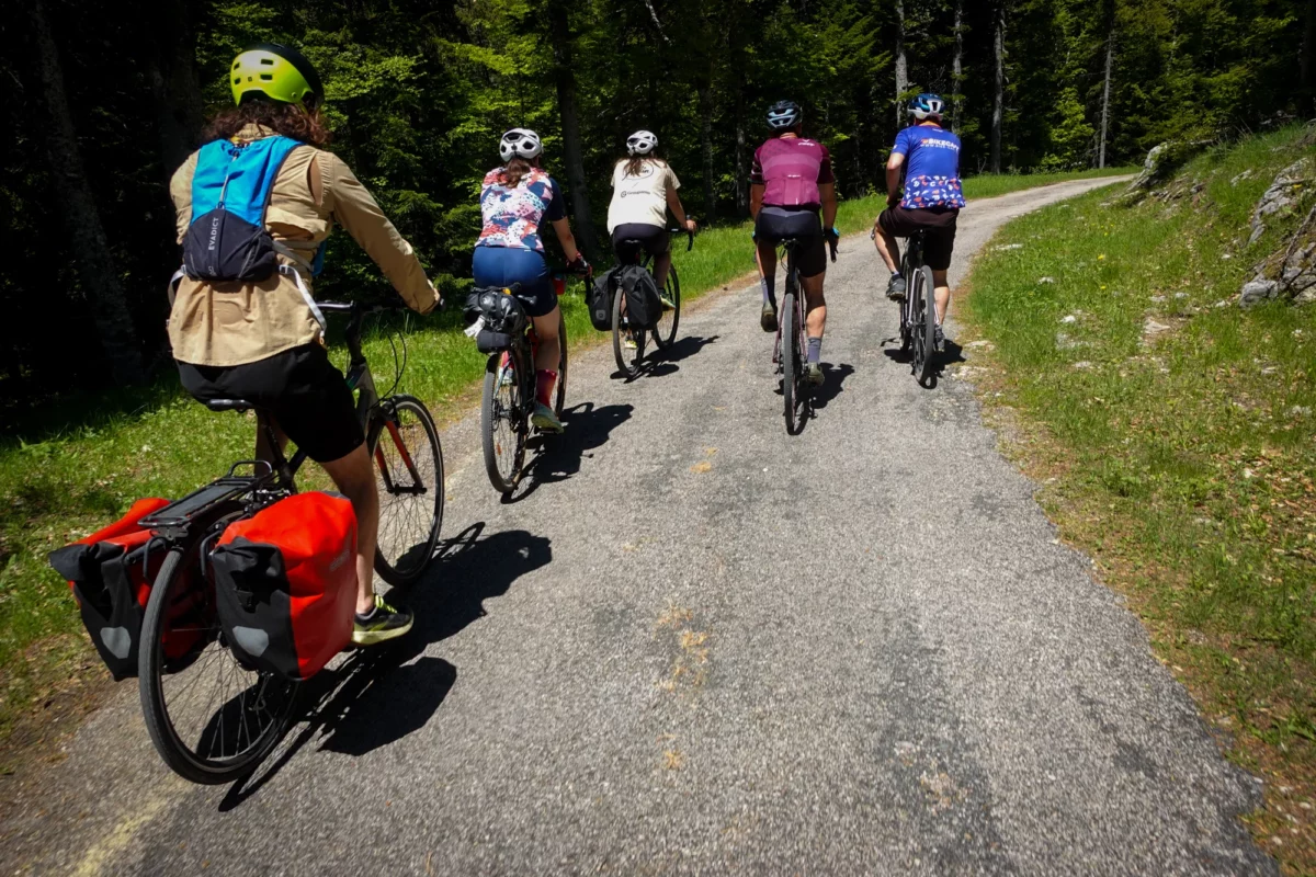 en bikepacking dans le Vercors