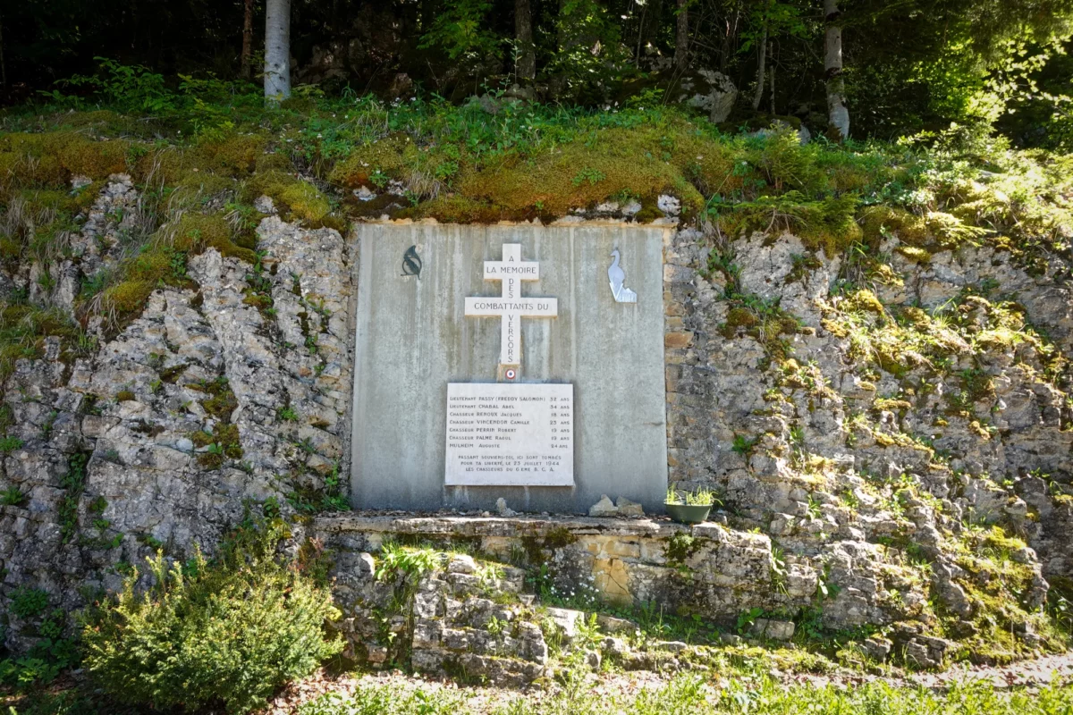 Le monument à la mémoire des combattants du Vercors à Valchevrière