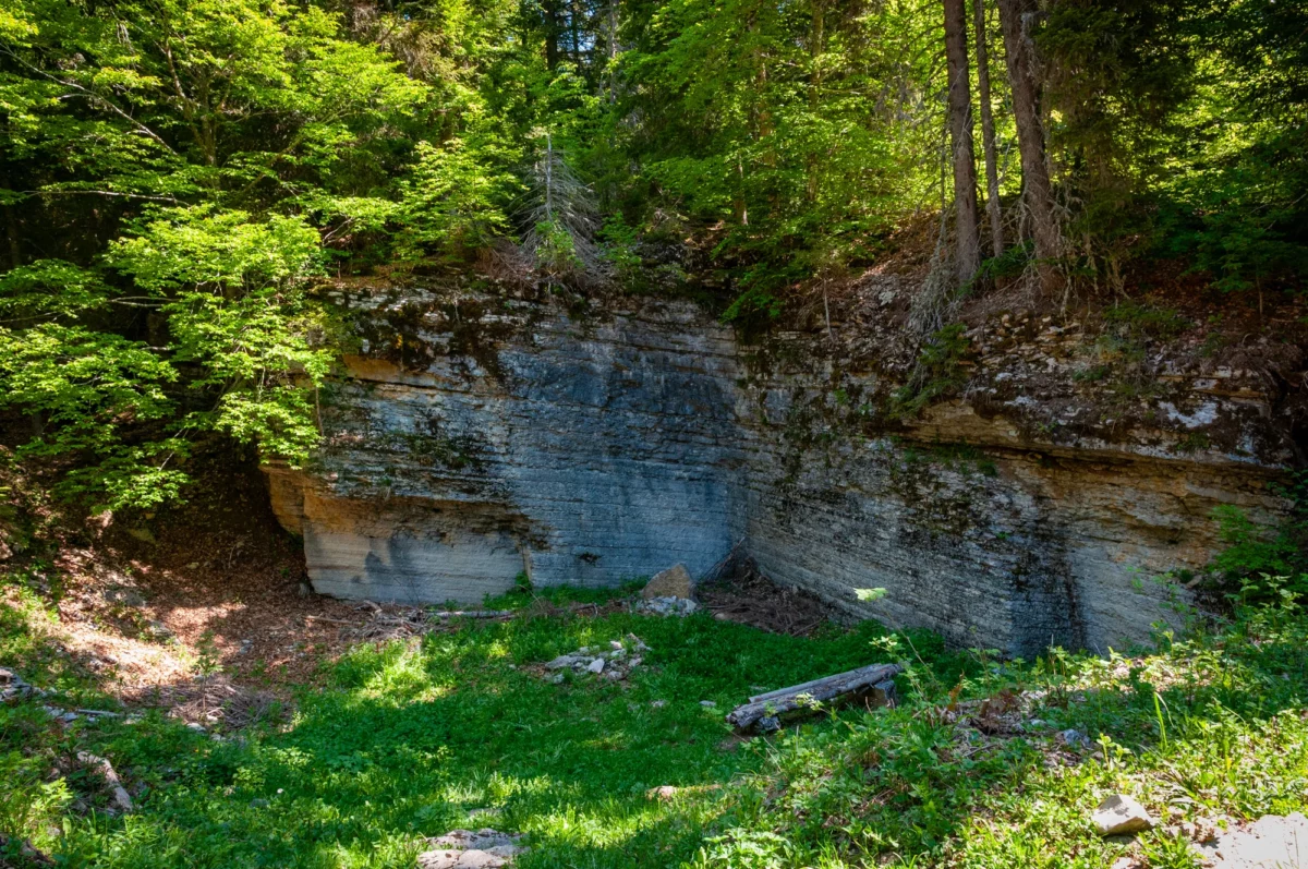 Carrière de Lauzes dans le Vercors
