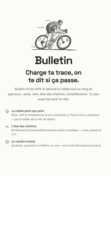 Application vélo